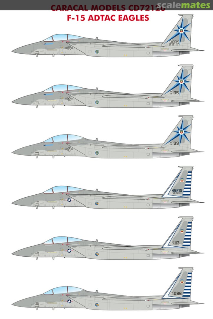 Contents F-15 ADTAC Eagles CD72126 Caracal Models