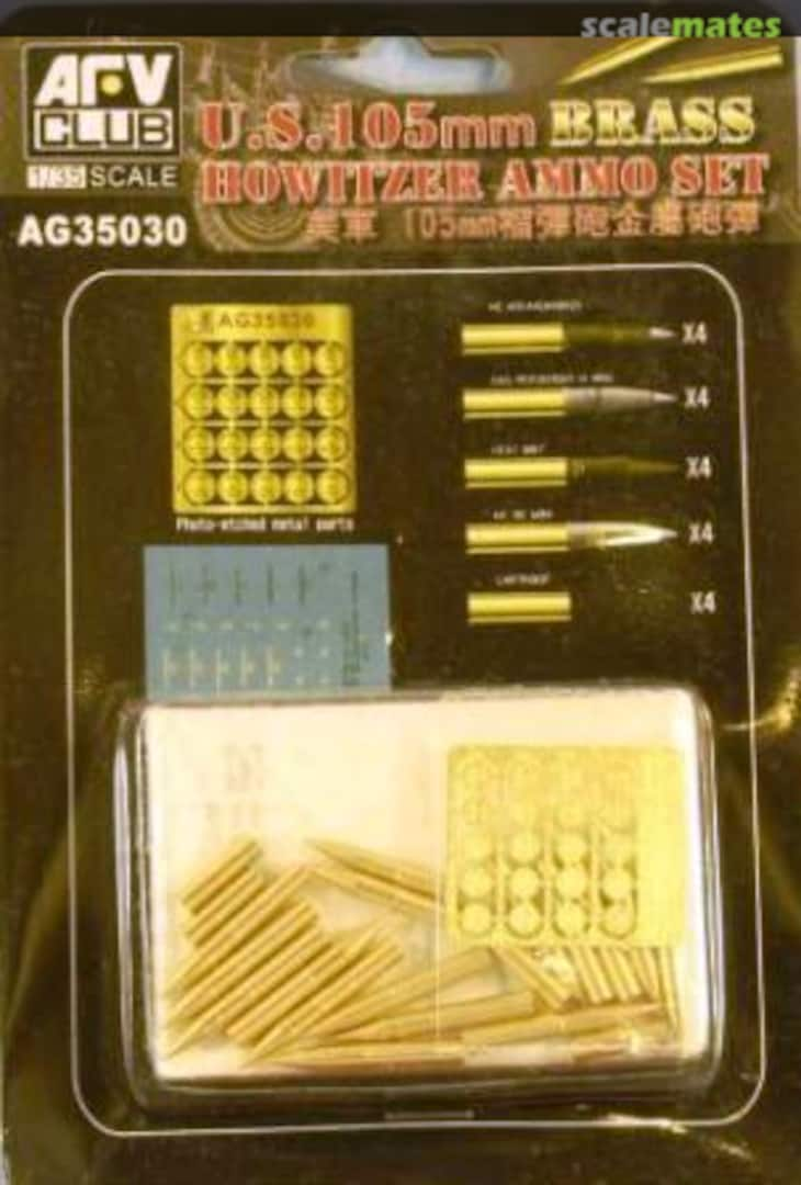 Boxart 105mm Howitzer Ammo Set AG35030 AFV Club