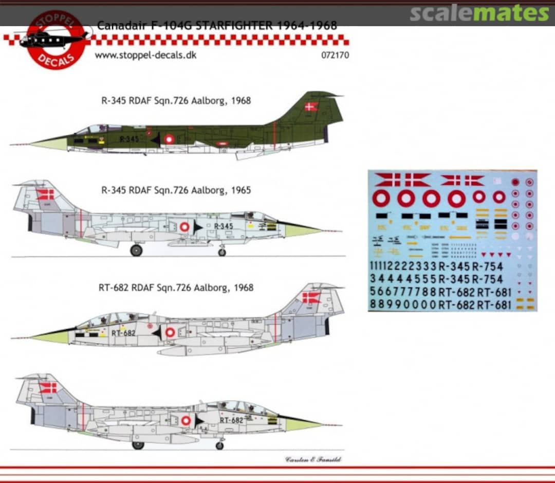 Boxart Canadair F-104G Starfighter 072170 Stoppel Decals