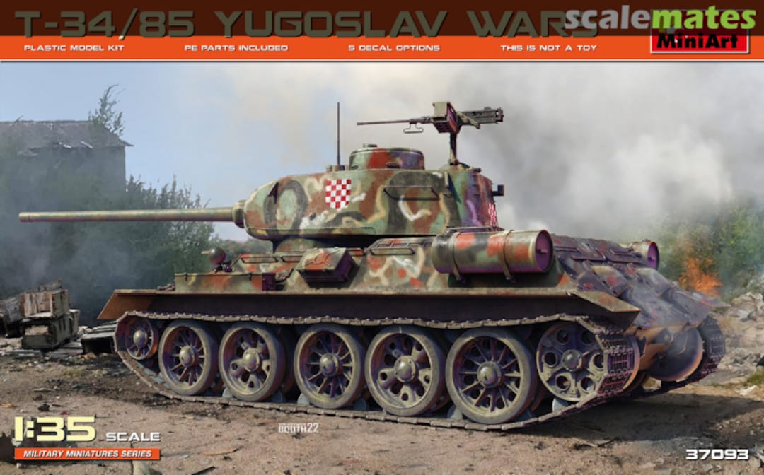 Boxart T-34/85 Yugoslav Wars 37093 MiniArt