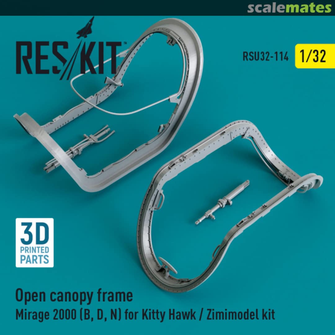 Boxart Open canopy frame Mirage 2000 (B,D,N) RSU32-0114 ResKit