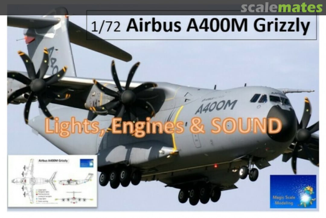 Boxart Airbus A400M 'Grizzly' - Lights, Engines and Sound  MSM-041 Magic Scale Modeling