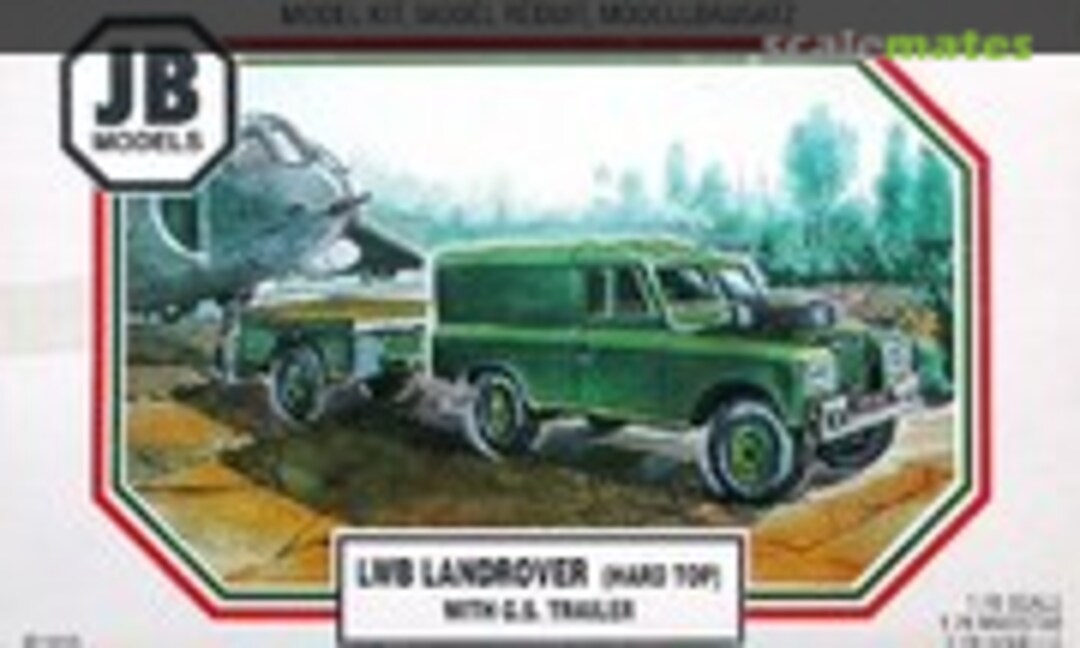 1:76 LWB Landrover (Hard Top) With G.S. Trailer (JB Models JB1003)