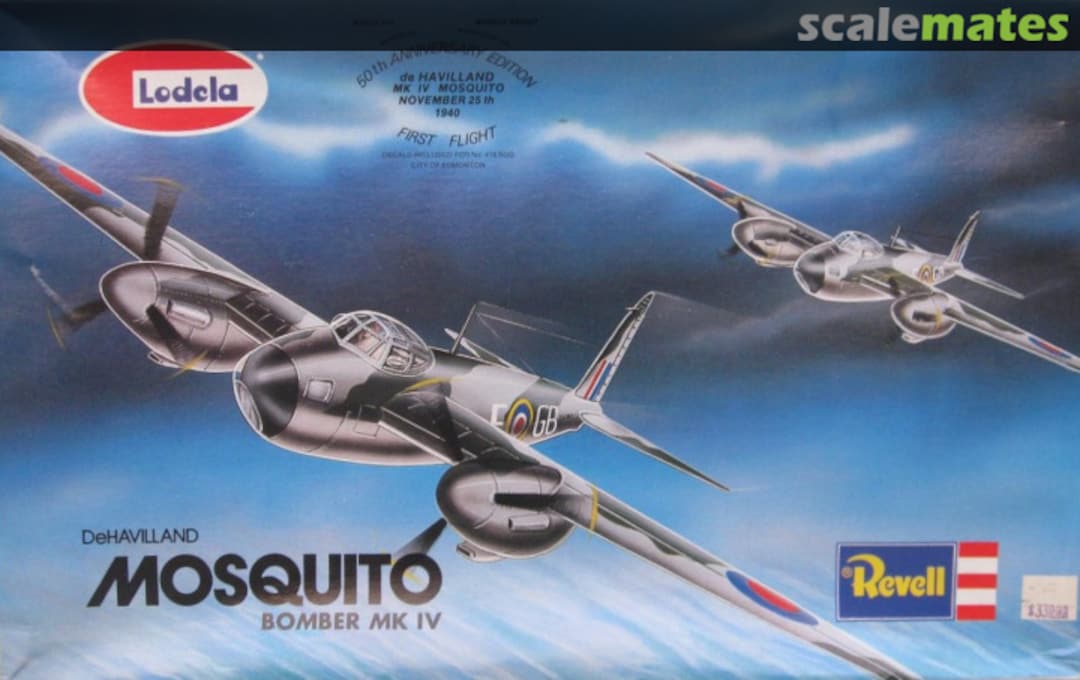 Boxart DeHavilland Mosquito Bomber Mk IV RH-0180 Revell/Lodela