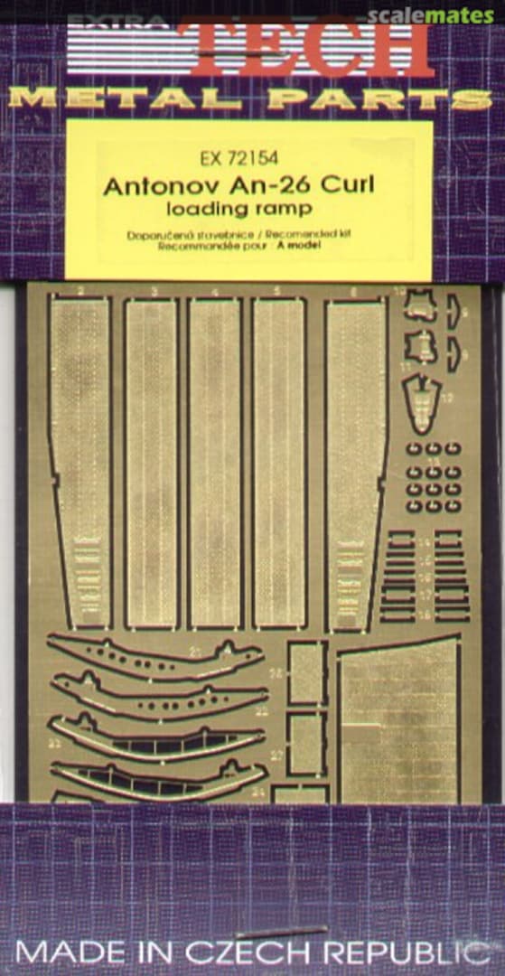 Boxart Antonov An-26 Curl Loading Ramp EX 72154 Extratech