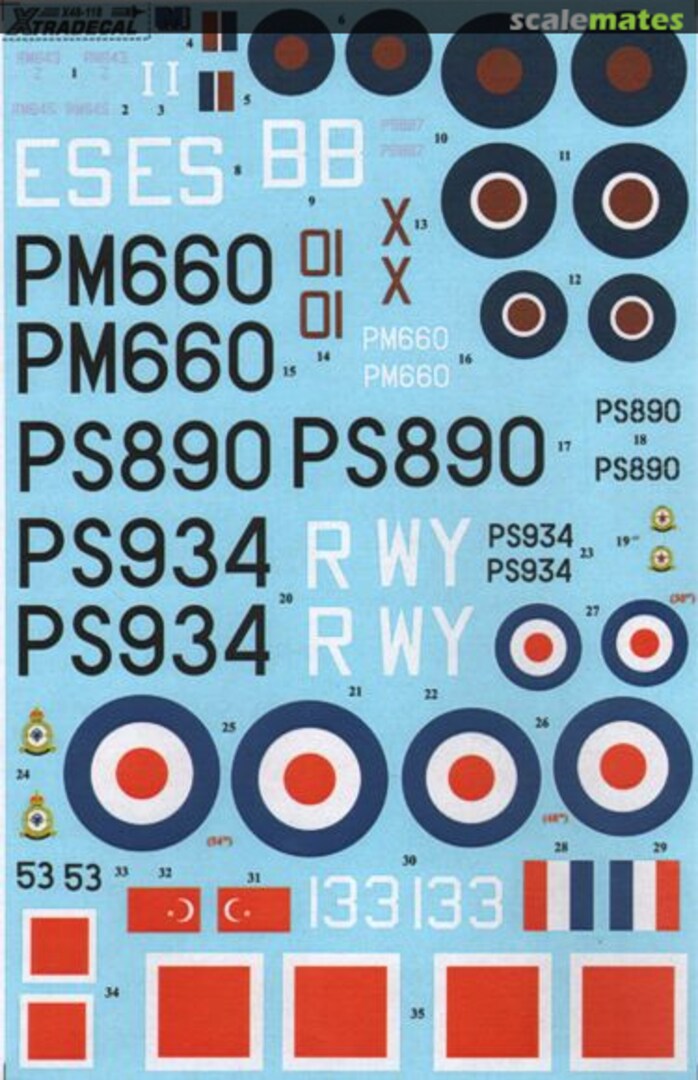 Boxart Spitfire PR.XIX X48-118 Xtradecal