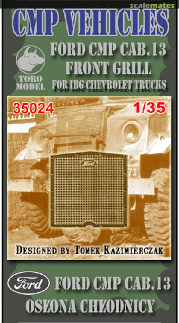 Boxart Ford CMP Cab.13 Front Grill PE 35024 ToRo Model