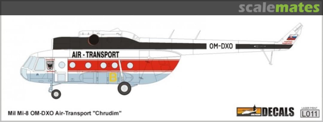 Boxart Mil Mi-8 OM-DXO Air-Transport "Chrudim" L011 KPM Prešov