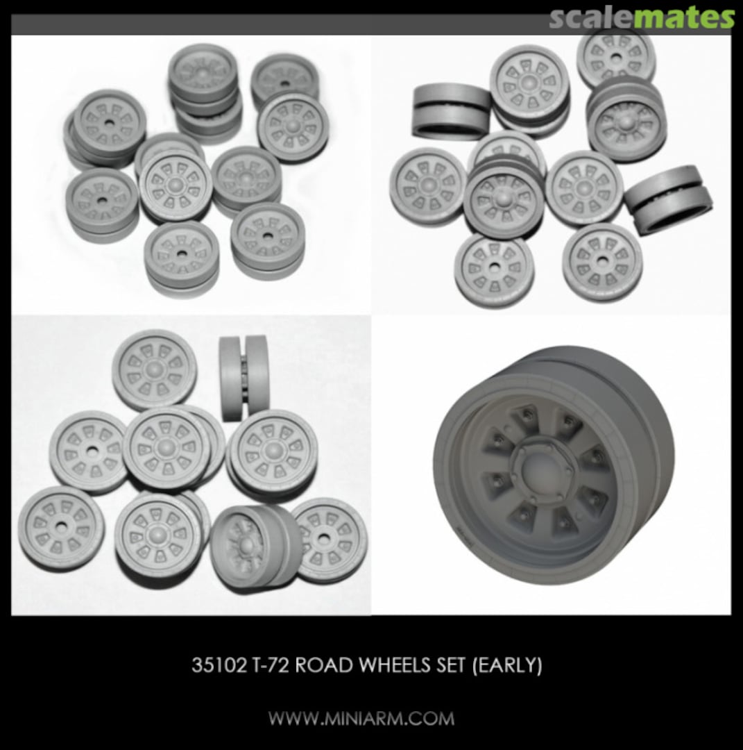 Boxart T-72 Road wheels set B35102 Miniarm