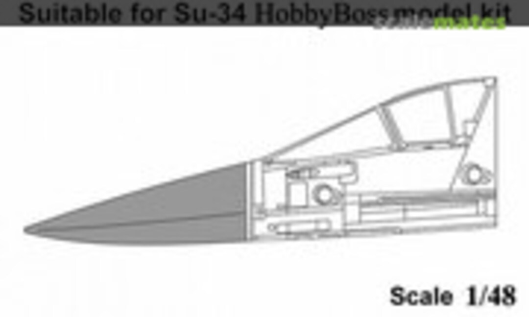 1:48 Su-34 aircraft radome (Amigo Models 48034)