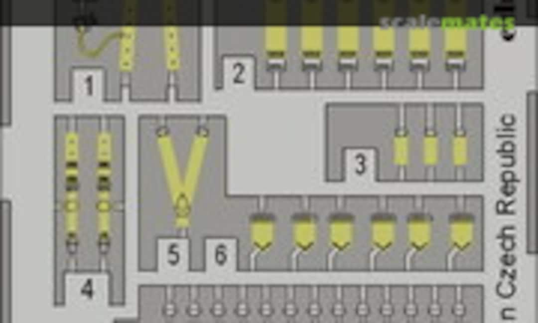 1:72 Lancaster seatbelts (Eduard 73011)