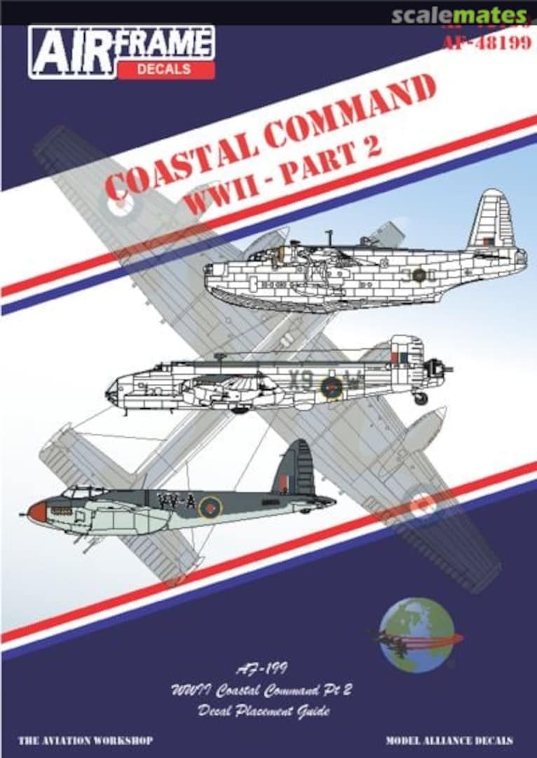 Boxart Coastal Command WWII AF-72199 AIRFRAME Decals