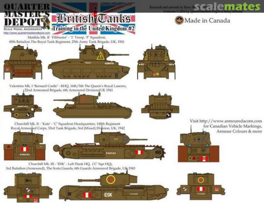 Boxart British Tanks - Training in the United Kingdom #2 35091 Quartermaster's Depot