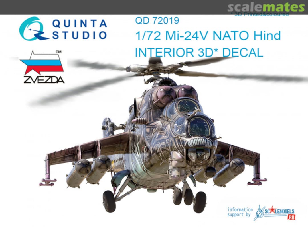 Boxart Mi-24V NATO Hind QD72019 Quinta Studio