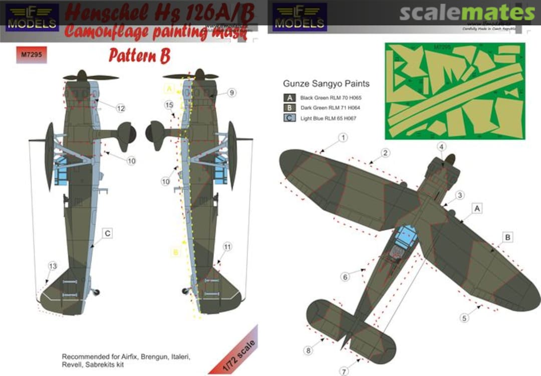 Boxart Henschel Hs 126A/B M7295 LF Models