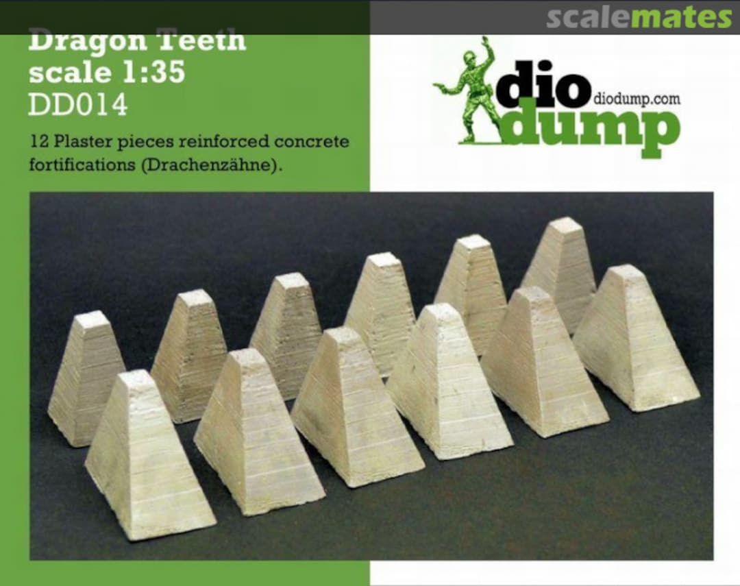 Boxart Dragon Teeth Drachenzähne anti-tank 12 pcs DD014 DioDump