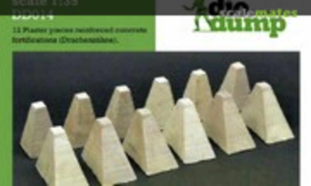 1:35 Dragon Teeth Drachenzähne anti-tank 12 pcs (DioDump DD014)