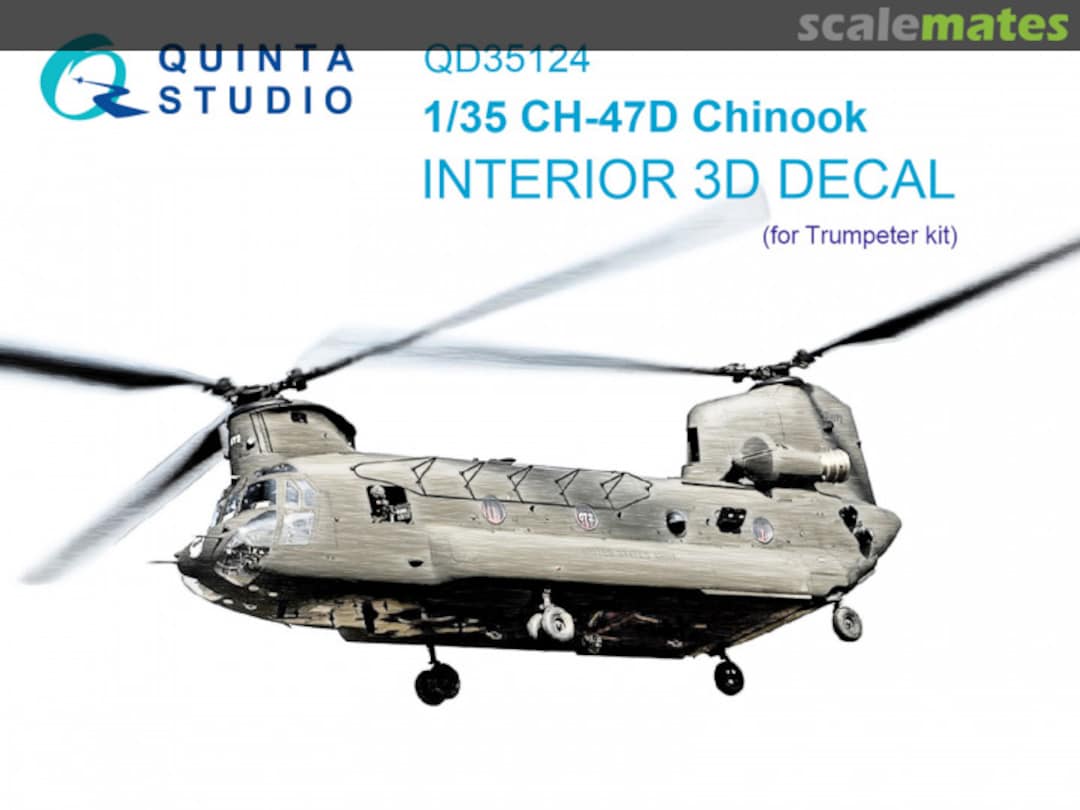 Boxart CH-47D Chinook interior 3D decals QD35124 Quinta Studio