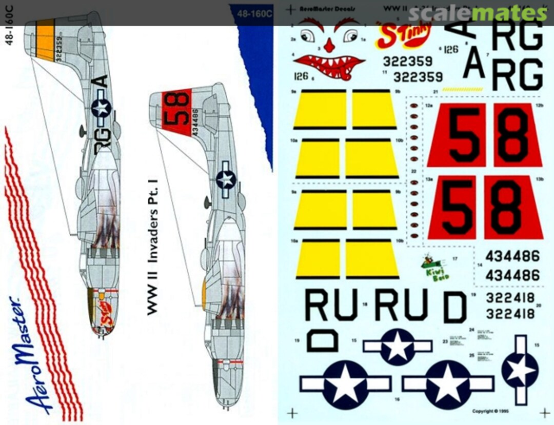 Boxart WW II Invaders Pt. I 48-160C AeroMaster