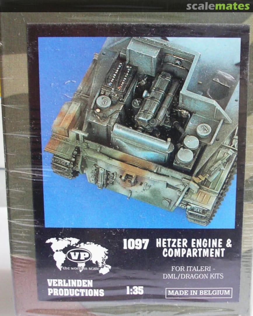 Boxart Hetzer Engine & Compartment 1097 Verlinden Productions