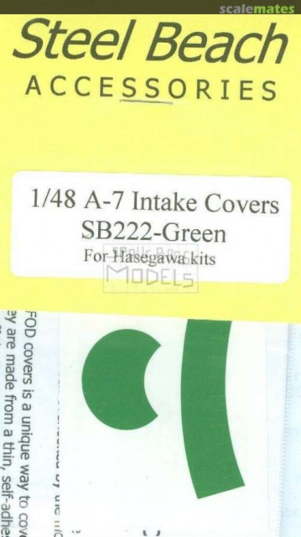 Boxart A-7 Corsair II Green FOD Covers 49022 Steel Beach