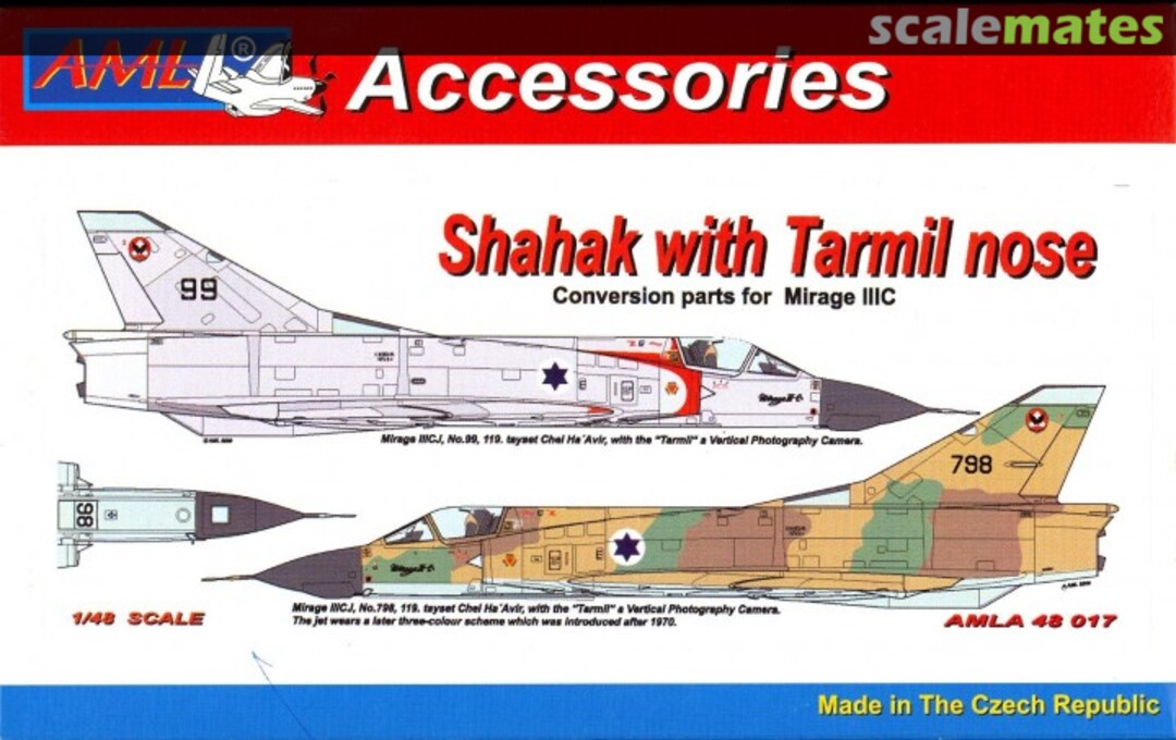 Boxart Shahak with Tarmil Nose conversion for Mirage IIIC AMLA48017 AML