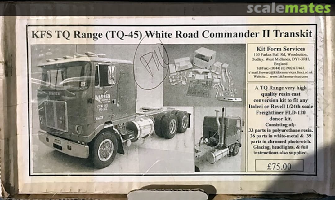 Boxart White Road Commander II Transkit TQ-45 Kit Form Services