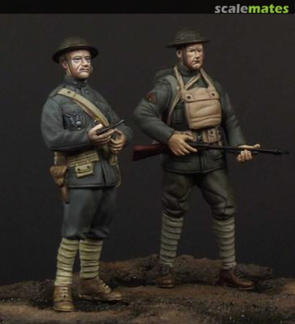 Boxart WW1 USMC Officer & Soldier 35027 Corpus