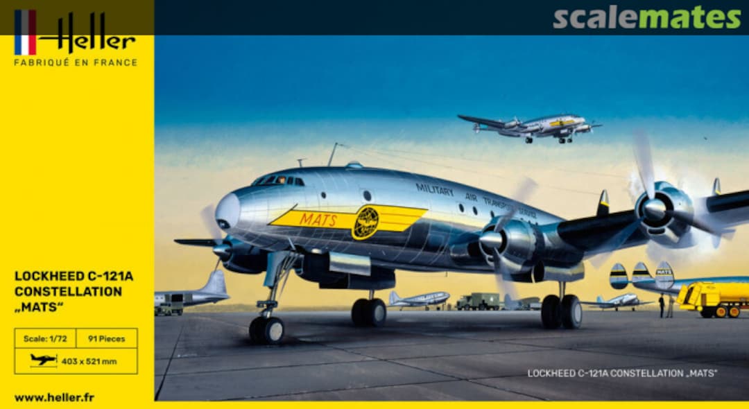 Boxart Lockheed C-121A Constellation "MATS" 80382 Heller