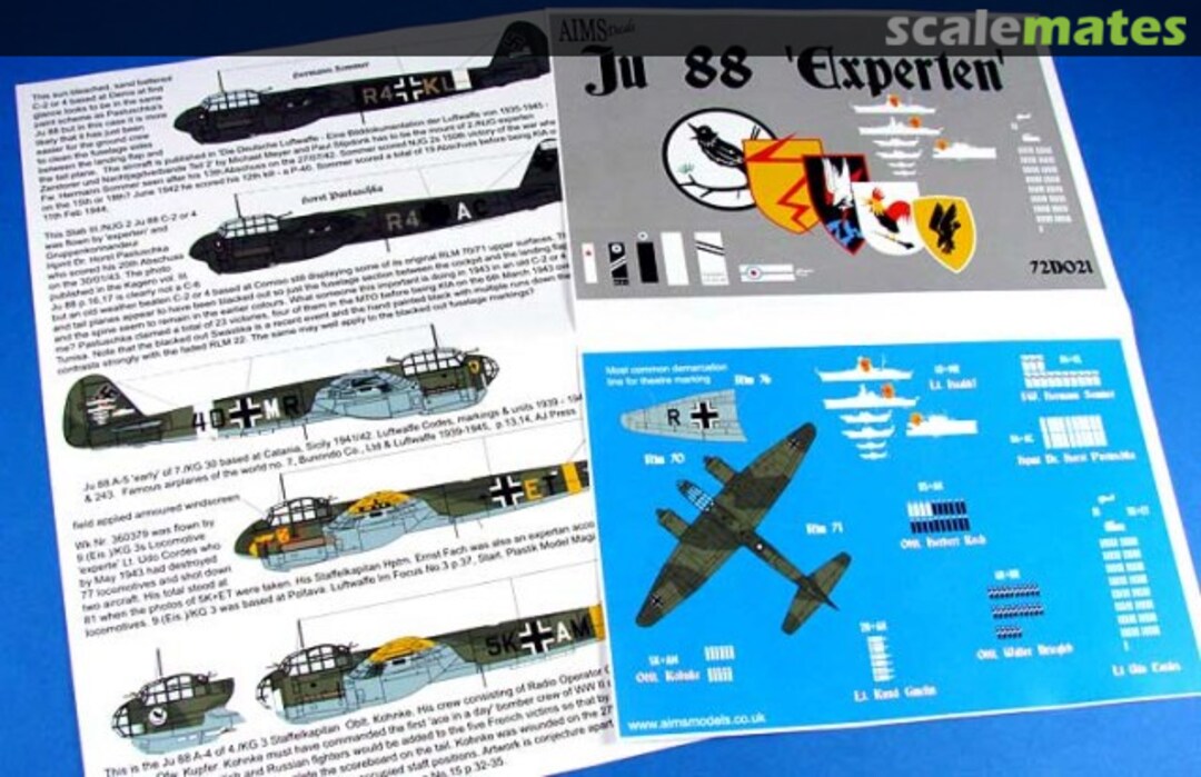 Boxart Ju 88 "Experten" 72D021 AIMS