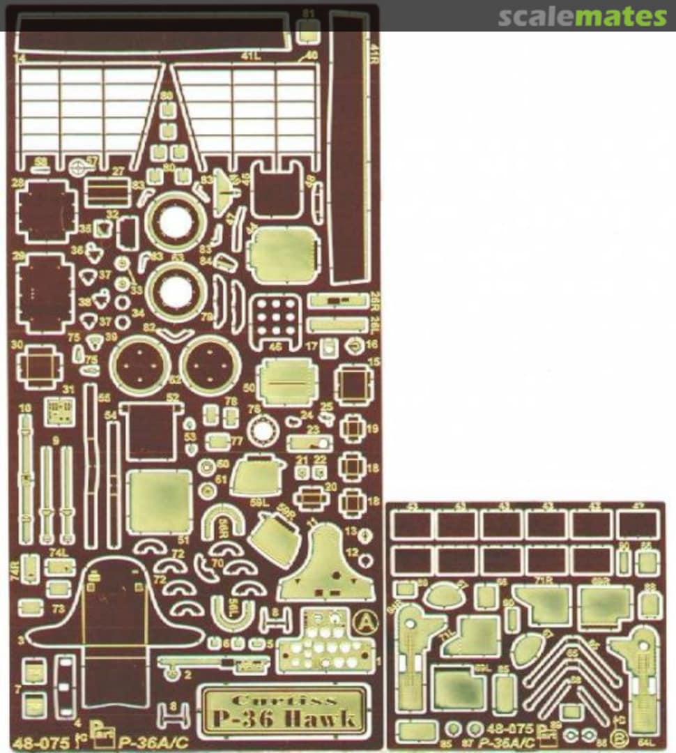 Boxart Curtiss P-36 Hawk S48-075 Part