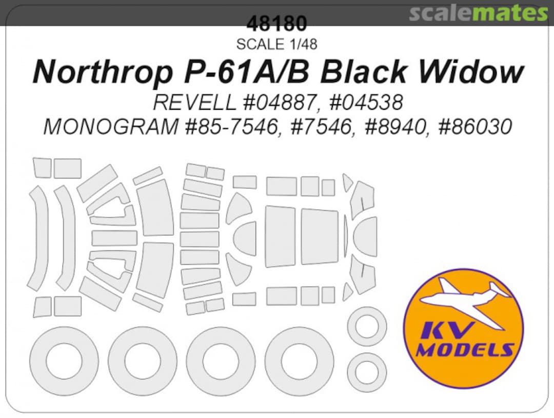 Boxart Northrop P-61 Black Widow 48180 KV Models