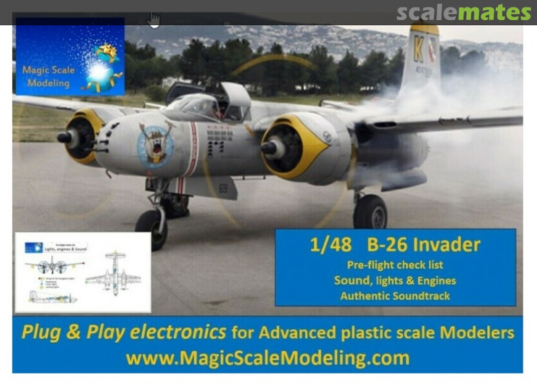 Boxart B26 Invader - Lights and Sound  MSM-042 Magic Scale Modeling