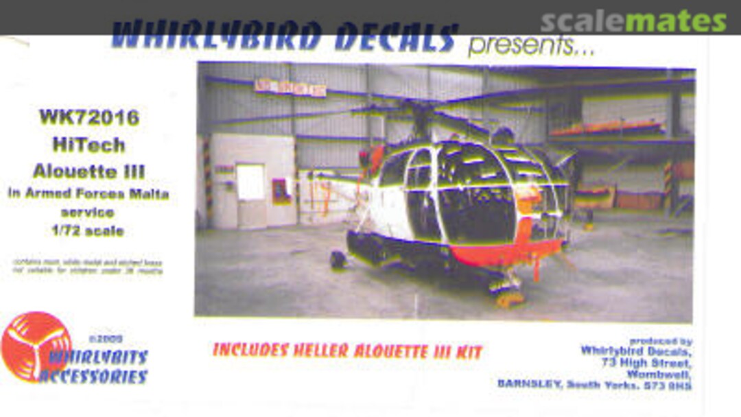 Boxart Alouette III WK72016 Whirlybird