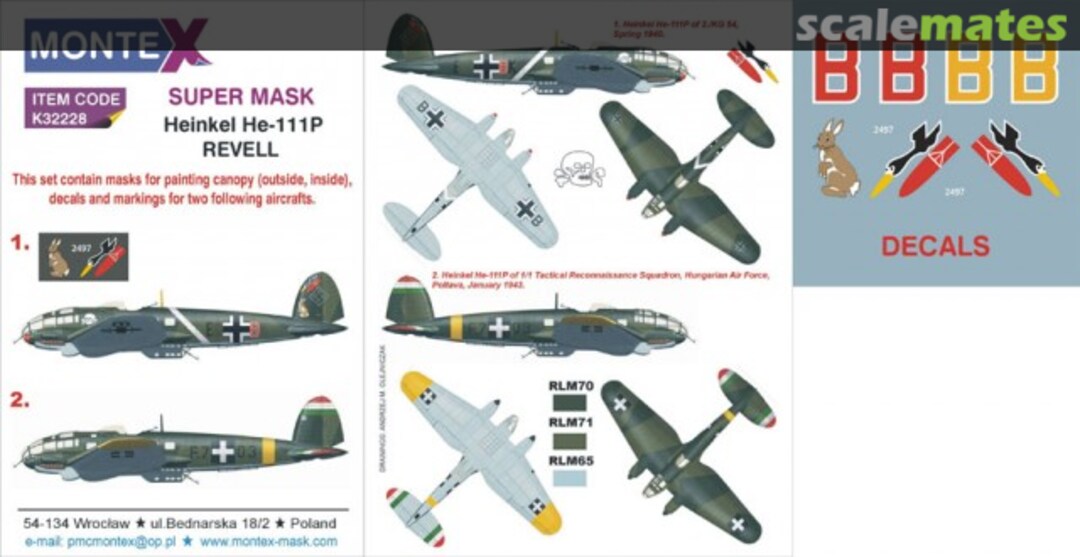 Boxart Heinkel He 111P K32228 Montex