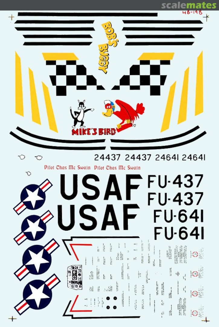 Boxart F-86F over Korea 48-0198 Microscale