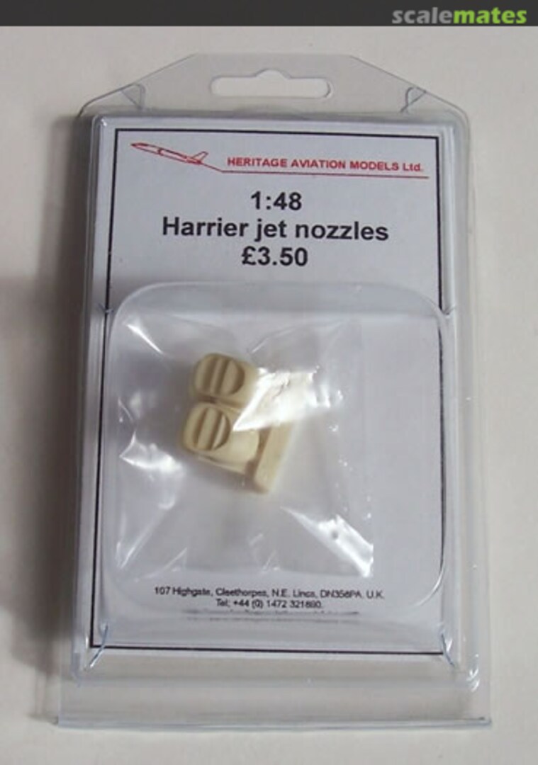 Boxart Harrier jet nozzles  Heritage Aviation Models