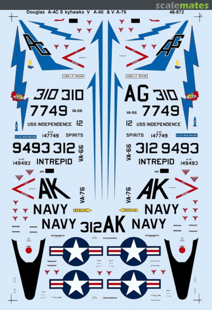 Boxart Douglas A-4C Skyhawks 48-0872 SuperScale International