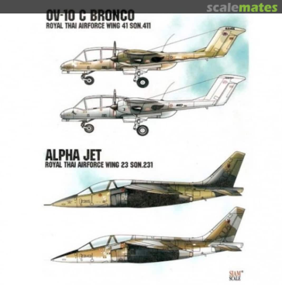 Boxart OV-10-C Bronco / Alpha Jet 72006 Siam Scale