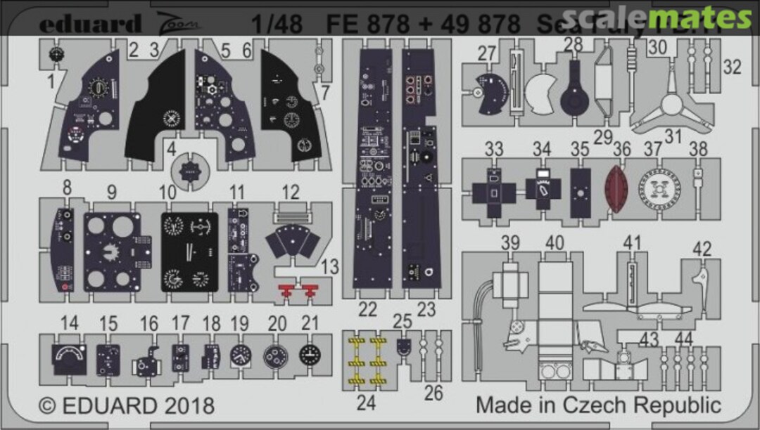 Boxart Sea Fury FB.11 - Interior ZOOM FE878 Eduard