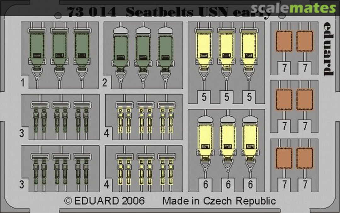 Boxart Seatbelts USN early 73014 Eduard