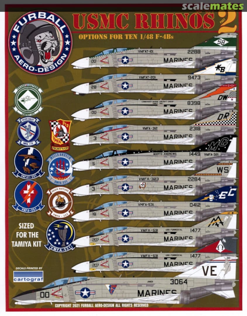 Boxart USMC Rhinos Part 2 48-077 Furball Aero-Design