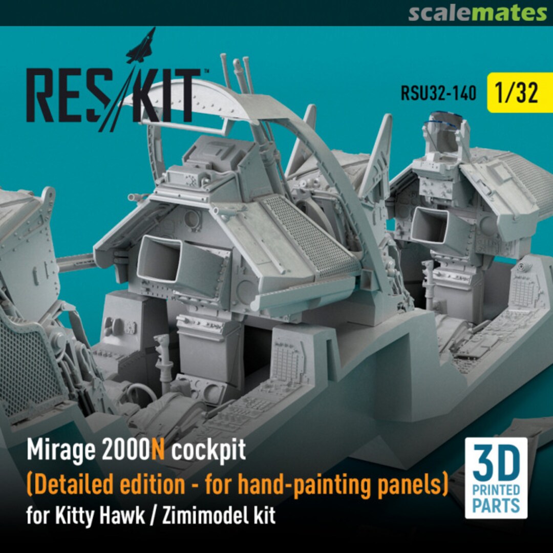 Boxart Mirage 2000N cockpit (Detailed edition) (3D Printed) RSU32-0140 ResKit