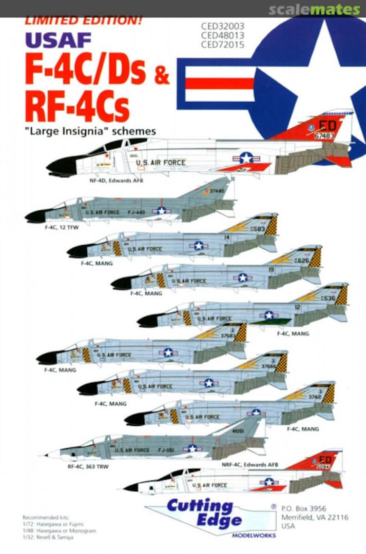 Boxart F-4C/Ds & RF-4Cs CED48013 Cutting Edge Modelworks