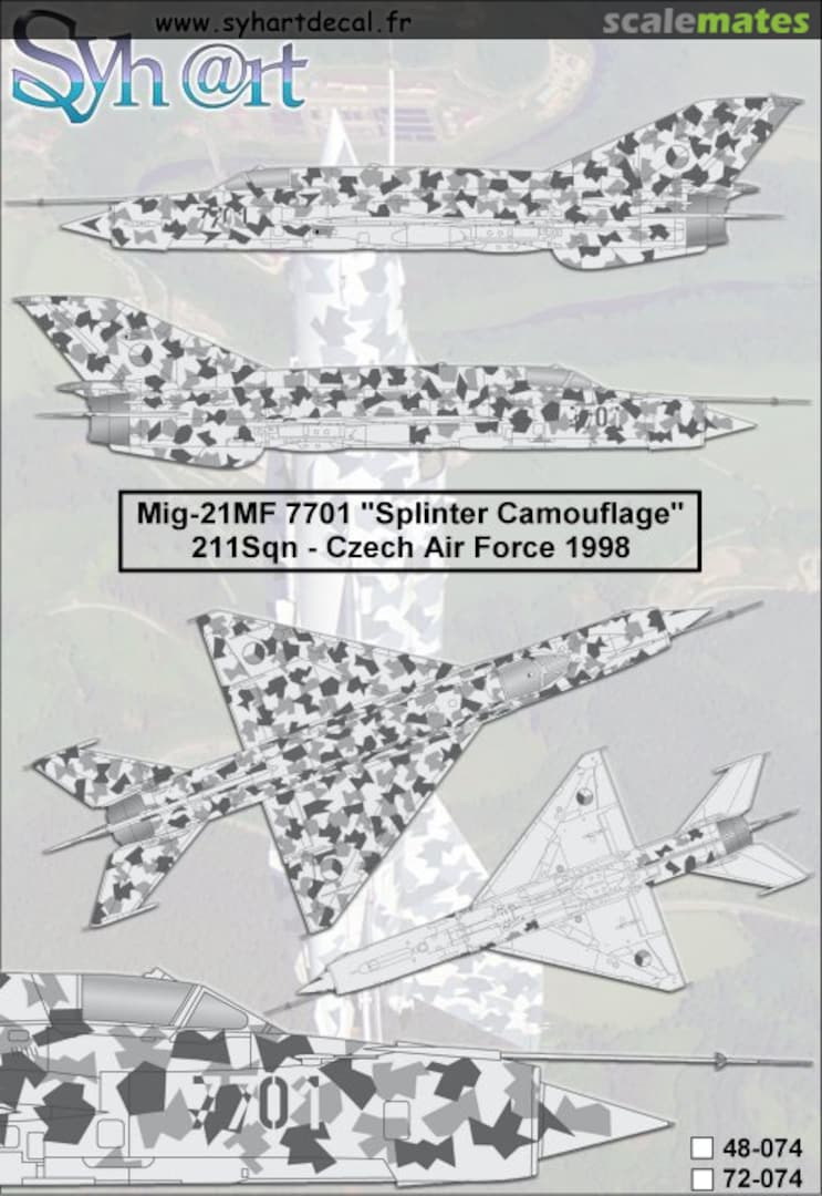 Boxart MiG-21MF 7701 "Splinter Camouflage" 72-074 Syhart