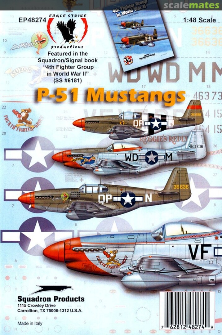 Boxart 4th Fighter Group P-51 Mustangs EP48274 Eagle Strike Productions