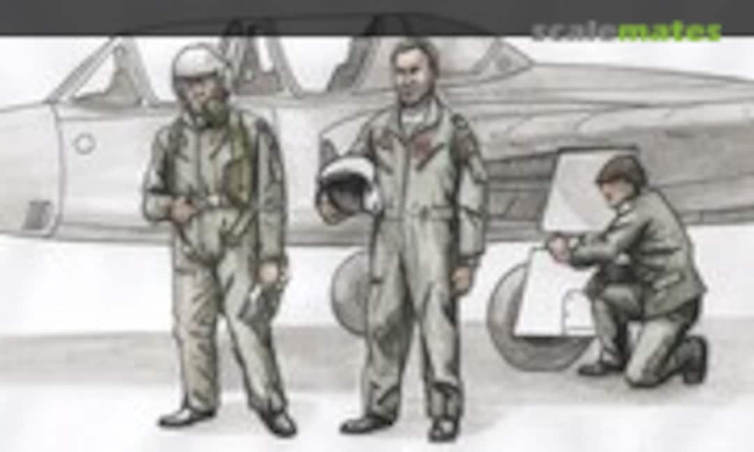 1:72 Two Fouga Magister Pilots and a Mechanic (CMK F72306)