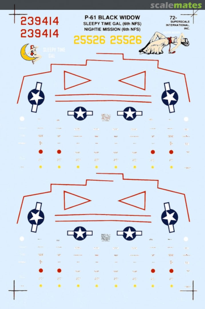 Boxart P-61 Black Widow 72-0676 SuperScale International
