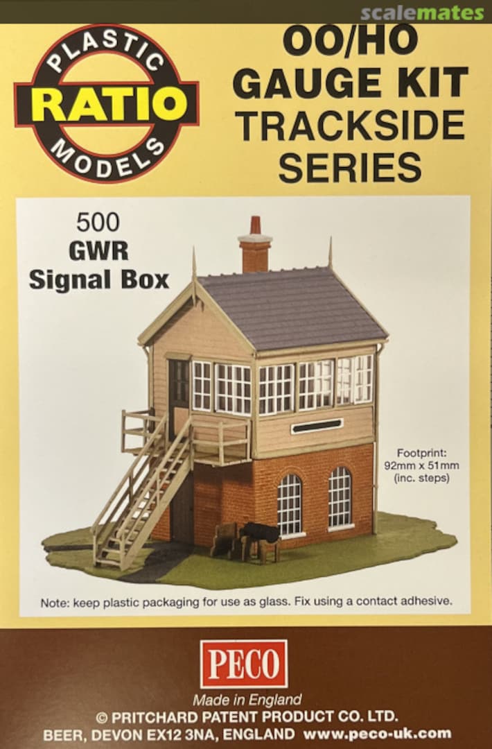 Boxart GWR Signal Box 500 Ratio Plastic Models