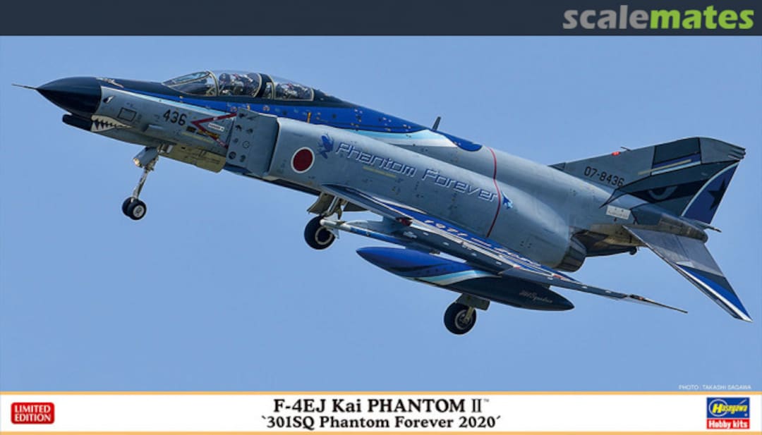 Boxart F-4EJ Kai Phantom II '301SQ Phantom Forever 2020' 02355 Hasegawa